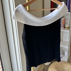 Vintage off the shoulder shirt